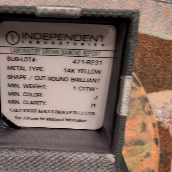 TRuMiracle 14k Yellow And 1 CTTW Lab Diamonds Stud Earrings - Picture 2 of 7